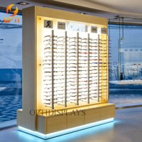 Kiosco de Exhibición de Gafas de Sol Personalizado al por Mayor, Exhibidor de Gafas con Iluminación LED para Centros Comerciales y Ópticas