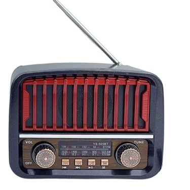 YS-505BT New Products 2026 Orador Activo Enceintes Bois Altavoz De Madera Vintage Radio Wooden Retro Radio Speaker