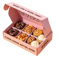 Boîtes à pâtisserie personnalisées en carton, qualité alimentaire, recyclables, biodégradables, avec fermeture magnétique, pour macarons, beignets, pâtisseries et en-cas