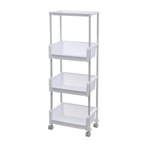 Multi Layer <b>Storage</b> <b>Cart</b> 3 Floors Movable With Wheels For Toys Organizer Simple Design Rectangle Standing Type - Product Image 5
