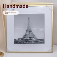 Offre Spéciale Transfrontalière Wideway : Cadre Photo Moderne en Alliage d'Aluminium à Bord Fin A3 Doré A4 Noir, pour Table ou Mur