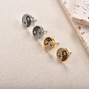 Boucles d'oreilles Yin Yang Tai Chi en acier inoxydable hypoallergénique, cadeau idéal pour un anniversaire ou un anniversaire de mariage, pour lui ou pour elle - Product Image 5