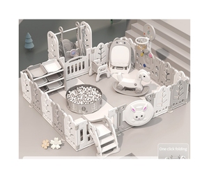 Box per Bambini Moderno in Plastica per Interni, Ecologico in HDPE, Parco Giochi per Neonati da Camera da Letto - Product Image 1