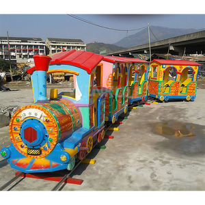 Precio de fábrica Funciona con pilas en pistas 12 asientos 1 + 3 cabinas Luces LED y música, Paseo en tren, Tren para centros comerciales - Product Image 6