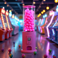 Distributeur automatique de jouets en capsules de qualité commerciale |   Distributeur automatique de bonbons et de boules de gomme à monnayeur, double, en promotion