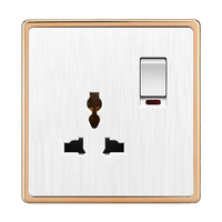 Standard britannique multifonctionnel universel 1 position plat 2 broches prise de commutateur électrique multi-prise