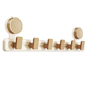 Suction Cup Coat Hooks Wall Mounted Removable Strong Hold Entryway Clothes Organizer Rectangle Shape LTES Y663NB - Product Image 5