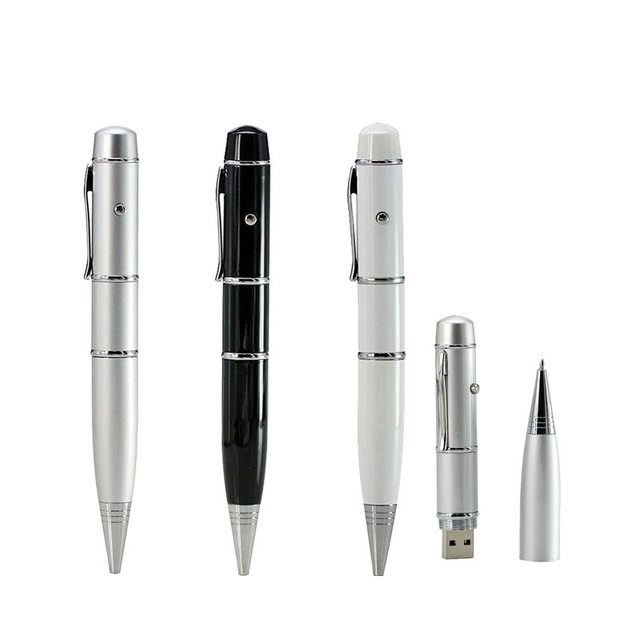 Factory Direct Sales 5-in-1 USB Flash Drive Pen with Laser Pointer 16G-128G Options New 1-Year Warranty Custom Logo Available