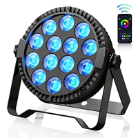 Projecteur PAR 14 LED RGBW 4-en-1 pour Scène, Éclairage DMX à Mélange de Couleurs pour Fêtes, DJ, Spectacles Disco avec Contrôle par Application