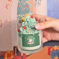LANJO Weihnachten Handgemachte Tassenförmige Duftkerze Geschenkbox Geburtstagsgeschenk für Frauen Weihnachtsfeiertag Hochwertige Kreative Dekoration