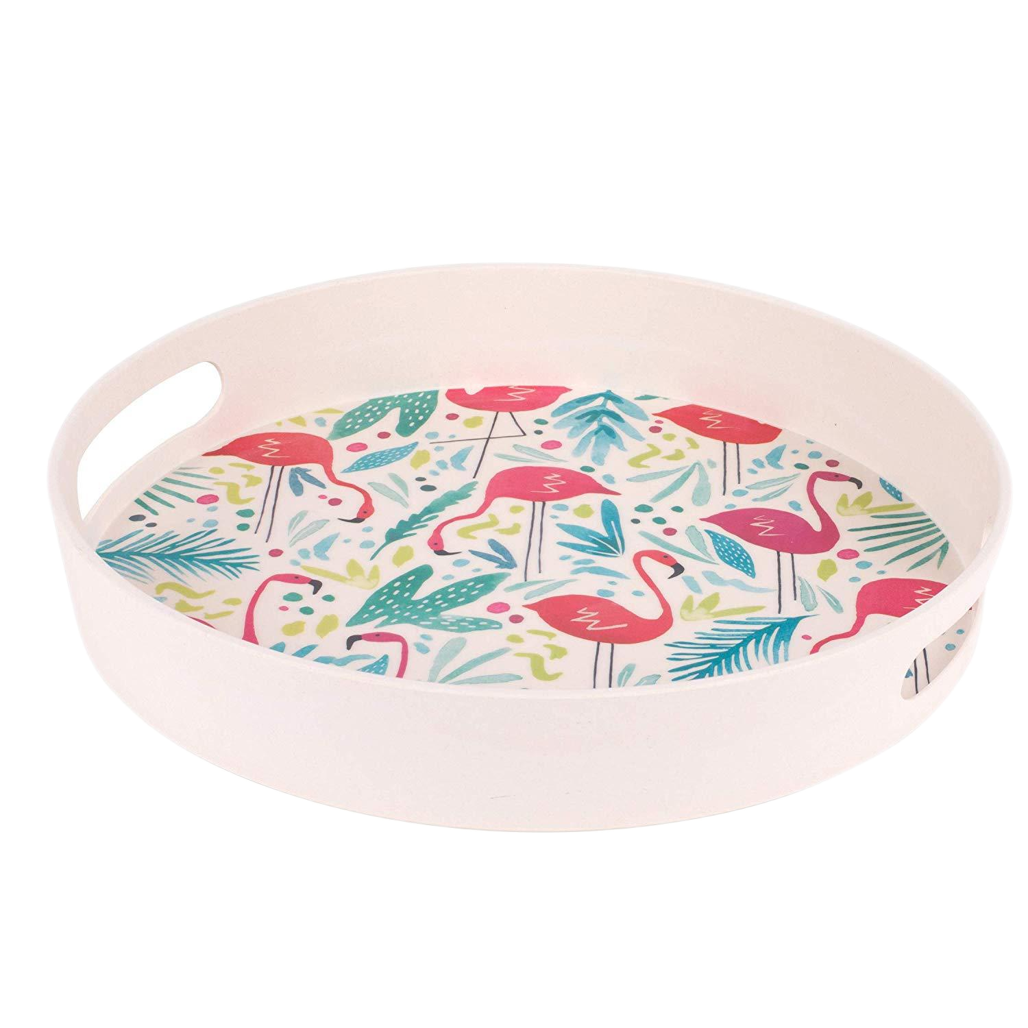 6. plateau rond droit de poignée de flamingo