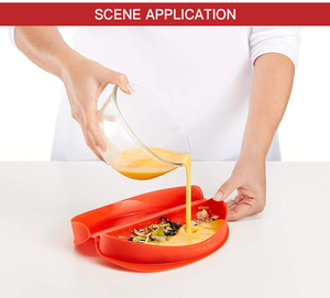 Molde de Silicona para Omelette de Grado Alimenticio Personalizado, Apto para Horno de <span class=keywords><strong>Microondas</strong></span>, Molde para Hacer Omelette de <span class=keywords><strong>Huevo</strong></span> de Silicona - Product Image 4