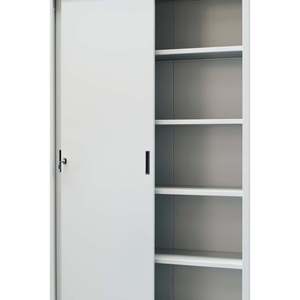 Armadio 4/8 porta scorrevole regolabile in lamiera con bordi arrotondati - Product Image 1