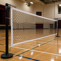 Filet de volley-ball professionnel renforcé en toile anti-déchirure pour gymnase scolaire et événements sportifs