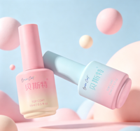 Flacon de vernis à ongles 15 ml avec pinceau et capuchon, personnalisable OEM/ODM, flacon en verre rond pour vernis gel – Vente chaude