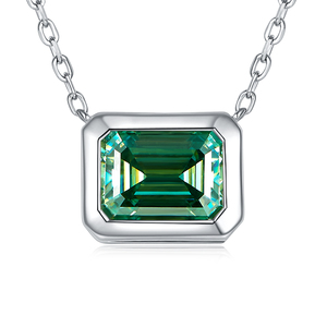 Collier tendance 2 carats avec pendentif en pierre de silicium colorée VVS1 pour femme - Product Image 1