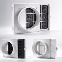Cartouche filtrante HEPA à charbon actif haute efficacité pour système de ventilation et conduits d'air frais