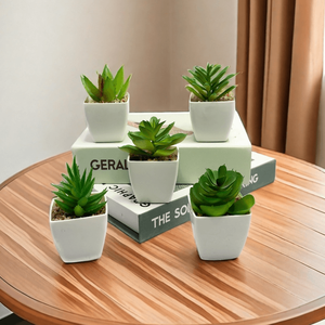 <span class=keywords><strong>Mini</strong></span> <span class=keywords><strong>Palmier</strong></span> Artificiel Réaliste Succulent Design De Luxe Mariage Étagère De Noël Décor De Bureau dans Un <span class=keywords><strong>Pot</strong></span> <span class=keywords><strong>En</strong></span> Plastique Blanc - Product Image 5