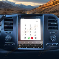 Autoradio GPS multimédia de style Tesla pour Chevrolet Silverado GMC Sierra 2007-2013, Android 14, écran 12,1 pouces