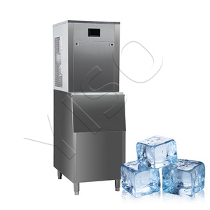 YISO Powerful Split Ice Making Machine 200kg/24h Daily Output 130kg Ice Storage <b>Bin</b> Low Melting Clear Cube for Beverage Factory - Product Image 1