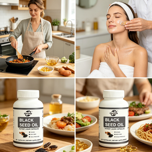 Capsules de Gel Doux d'Huile de Nigelle Pure à Prix d'Usine – Huile de <span class=keywords><strong>Cumin</strong></span> Noir Premium Pressée à Froid (Nigella Sativa) - Product Image 3