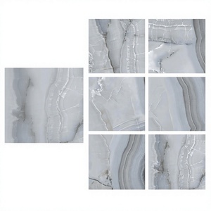 Precio de fábrica, baldosas de porcelana pulida de 800x800mm, baldosas de cerámica de mármol de ónix gris de 80x80cm, diseño interior de 32x32 - Product Image 1