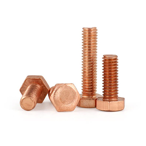 M3 M4 M5 M6 M8 M10 M12 M14 M16 M18 M20 T2 đồng nguyên chất lục giác <span class=keywords><strong>HEX</strong></span> đầu bu lông vít cho điện phân - Product Image 4