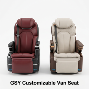 Asiento de Autobús VIP Universal de Lujo, Silla de Capitán Eléctrica Reclinable con Masaje y Calefacción para Interior de Camioneta Sprinter Transit - Product Image 1