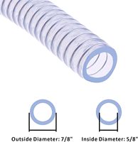 Tuyau flexible transparent en PVC de qualité alimentaire renforcé de fil d'acier pour aspiration industrielle d'huile et de liquides