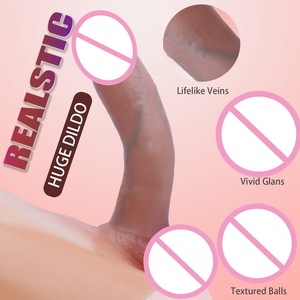 Juguetes Sexuales para Adultos, Pene Falso de Silicona, Dildo Usable para Mujeres, Color Sólido, Talla L, Pantalones Sexys de Cuero, Les Keel - Product Image 2