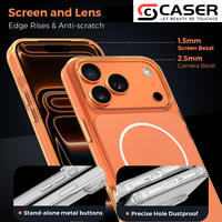 Coque de téléphone magnétique mate antichoc pour iPhone 16 Pro Max, compatible également avec iPhone 17 Air et 15 Pro Max