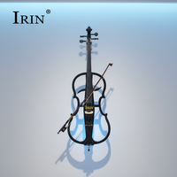 IRIN High-Grade Professional 4/4 Electronic Cello Stage Stringed Instrument Featuring Brazil Wood Bow AC-03B