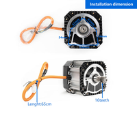 Kit de conversion de moteur sans balais à aimant permanent 24V 500W 650W pour tricycle à propulsion humaine et booster de voiture électrique, avec contrôleur et pignon