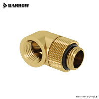 Adaptateur pivotant à 90 degrés Barrow G1/4 ", connecteur de refroidissement liquide pour ordinateur, TWT90-v2.5