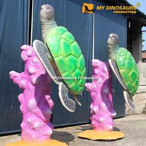 نموذج سلحفاة بحرية متحرك بحجم طبيعي من الألياف الزجاجية عالي الجودة Z MY <span class=keywords><strong>DINO</strong></span> AA-092 - Product Image 5