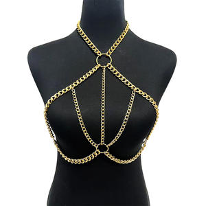 Европейская и американская новинка: Женская панк-цепочка на тело из металла и алюминия, сексуальная, горячая, для взрослых, в стиле бондаж, DL0025 - Product Image 5