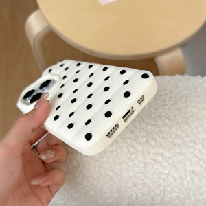 <span class=keywords><strong>Coque</strong></span> de téléphone 3D mignonne avec oreilles de chat et pois pour <span class=keywords><strong>iPhone</strong></span> 17 16 15 14 13 Pro Max, en silicone souple <span class=keywords><strong>antichoc</strong></span>, protection intégrale - Product Image 6