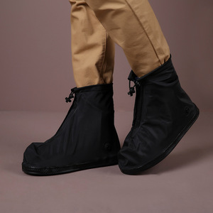 Couvre-chaussures imperméables réutilisables en PVC antidérapants avec fermetures éclair pour le <span class=keywords><strong>camping</strong></span> en plein air et le cyclisme, résistants à l'usure - Product Image 5