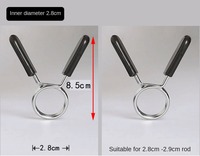 Colliers à ressort pour haltères et barres de musculation LXYBC-02 28 mm