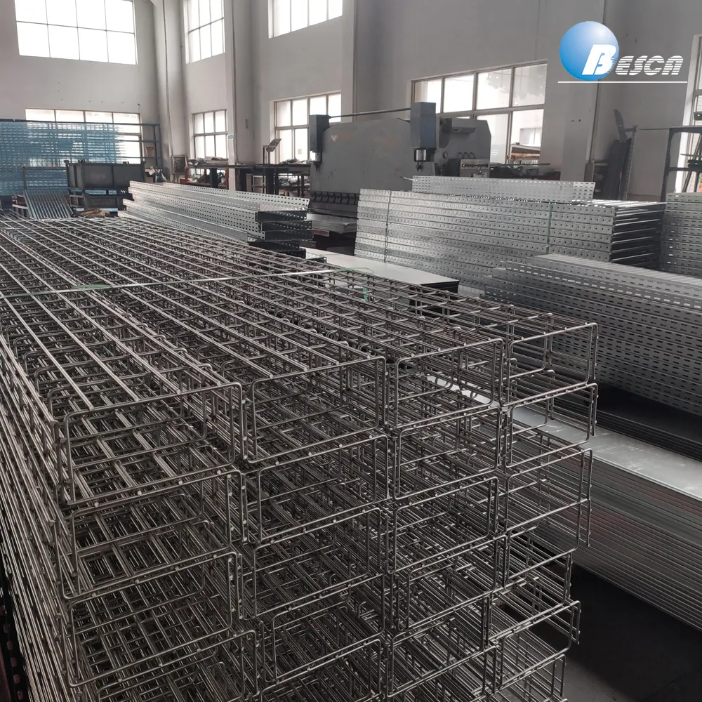 300mm Width Stainless Steel Wire Mesh Cable Tray Support System Supplier