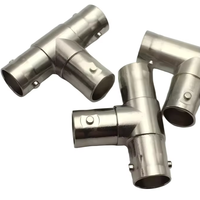 Kit d'adaptateur coaxial RF BNC-KKK 50 Ohms, adaptateur de montage BNC UHF avec connecteur en T femelle BNC de haute qualité (gamme de fréquences 10 MHz-1 GHz)
