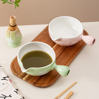 Bol à matcha japonais Song Dynasty Outils à thé Bol en céramique Fouet pour tasse à thé Brosse à matcha Ensemble de fouets à thé