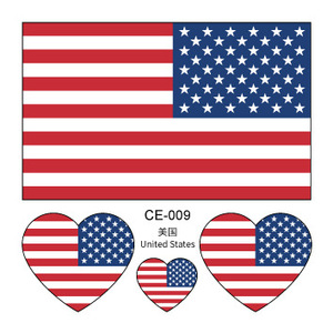 Tatuajes Temporales DAMAI con Diseño de Bandera para Fiestas Deportivas, Calcomanías Desechables de Transferencia por Agua para Decoración de Eventos Deportivos - Product Image 3