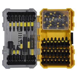 Kezhide 65 Piece <b>Screwdriver</b> <b>Bit</b> <b>Set</b> Magnetic Yellow Impact Ready Auto Repair Tool Kit - Product Image 1