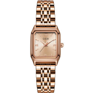 นาฬิกาผู้หญิงใหม่สแตนเลสสตีลเรียบง่ายและไม่เหมือนใครนาฬิกาควอตซ์กันน้ำสำหรับนักเรียน - Product Image 4