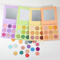 OCHAIN marque privée ombre à paupières professionnel carton maquillage pas de marque couleur personnalisée miroitant mat Palette fard à paupières
