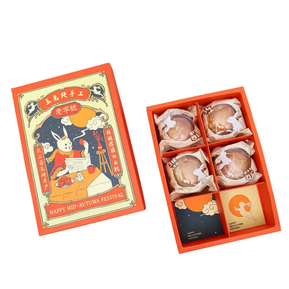 Fabriek Koop Creative Design Aantrekkelijke Prijs Verse Stijl Hand Getrokken Lade Box Voor Bakkerij Dessert Ei-Yolk Bladerdeeg