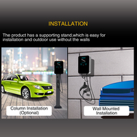 Chargeur de voiture électrique domestique OCPP 1.6j 380V 32a 22kw niveau 2 station de recharge pour véhicules électriques