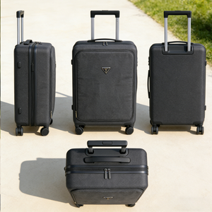 Valigia Morbida Personalizzata MGB con Apertura Frontale per Uomo e Donna, Stile Vintage Grigio per Viaggi Internazionali - Product Image 2