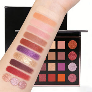 Ready-made Products High Pigment Custom Logo <strong>Eyeshadow</strong> Palette Cosmetics Makeup Glitter and Matte Mixed Color <strong>Dark</strong> <strong>Eyeshadow</strong> - Product Image 2
